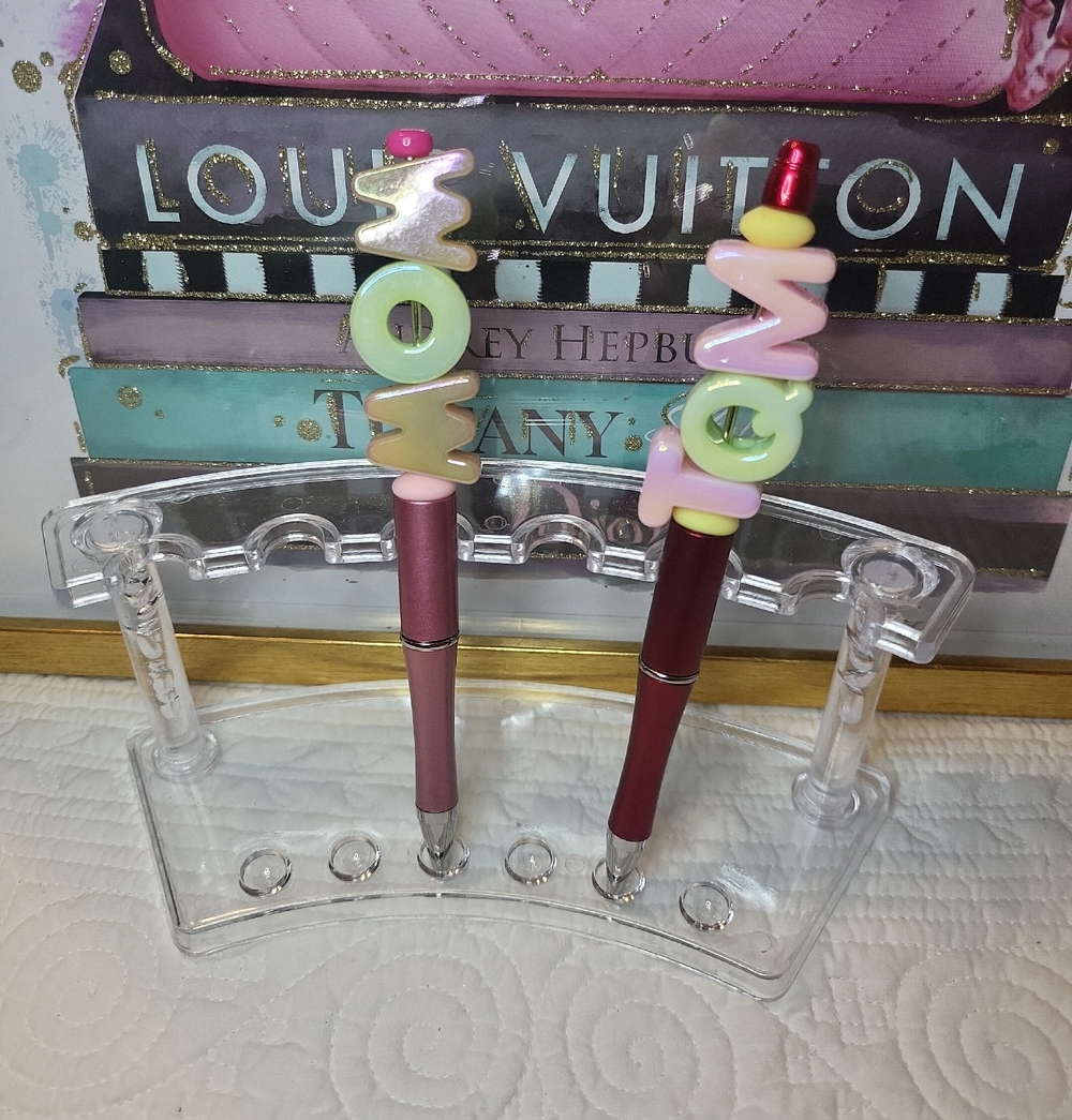 Handcrafted Beaded MOM OR TQM Pen- Buyer's Choice-NWT